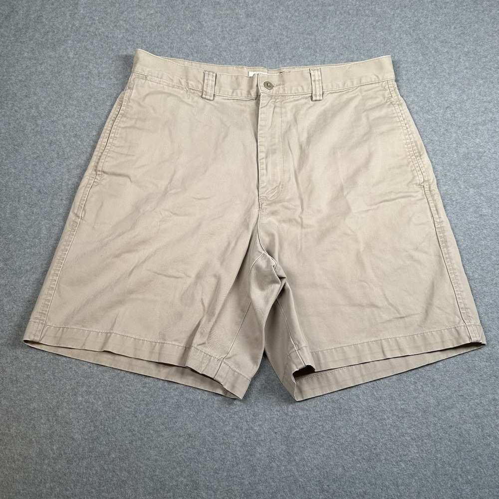 GAP Relaxed Fit Khaki Chino Shorts Mens‎ 33 Casual Cotton Beige